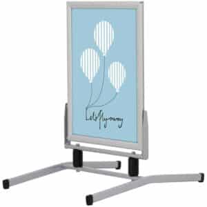 Wind-Line Basic gadeskilt , 70 x 100 cm, sølv