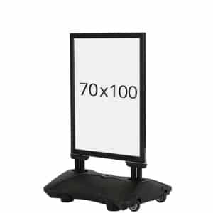 Wind-Pro Waterbase gadeskilt, sort, 70 x 100 cm