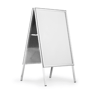 Gadeskilt fold outdoor A1, sølv